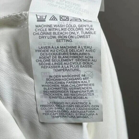 NEW J Crew Skirt Womens 4 petite white eyelet stripe preppy classic - Picture 8 of 11